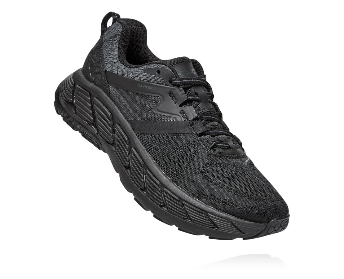 Hoka One One Gaviota 2 Női Gyalogló Cipő Fekete / Sötét Szürke [PDVRE-4635]